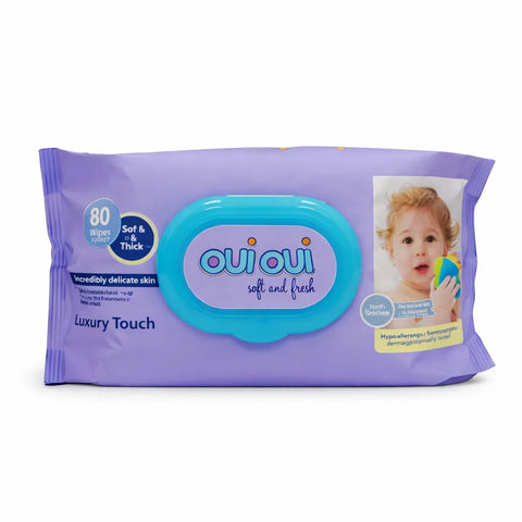 Oui Oui Wet Wipes Lux Touch 80 Sheets  | Oui Oui In Lebanon