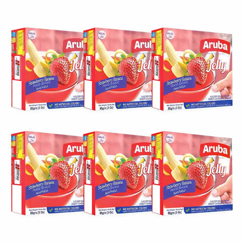 Aruba Jelly Strawberry Banana 85g 5+1 Free | Aruba In Lebanon