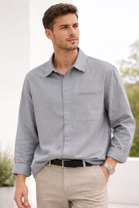 Alfani Men's Grey Heather Shirt | Alfani  in Lebanon
