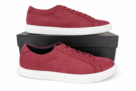 Alfani Men's Burgundy Suede Low-Top Sneakers | Alfani in Lebanon