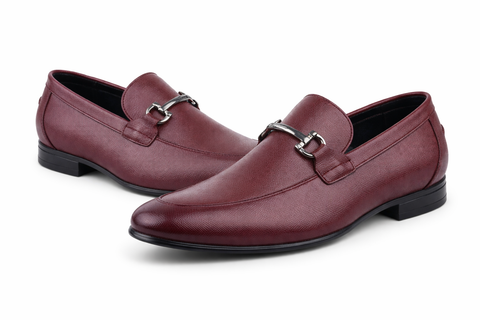 Alfani Men's Burgundy Textured Bit Loafers | Alfani in Lebanon