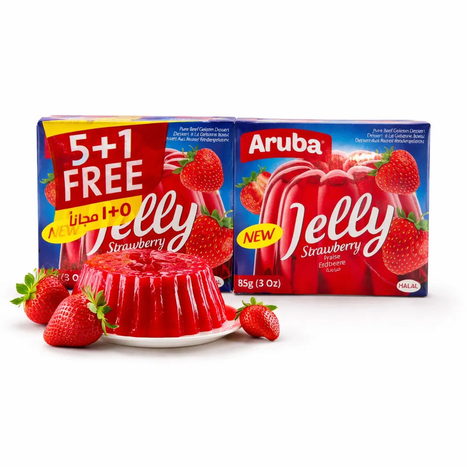 Aruba Jelly Strawberyy 85g 5+1 Free | Aruba In Lebanon