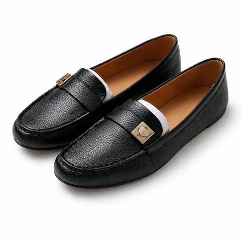 Kate Spade Women's Black Pebble Leather Madi Loafers | Kate Spade in Lebanon