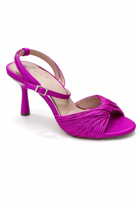 Jewel Badgley Mischka Women's Hot Pink Nanette Braided Ankle Strap Sandals | Jewel Badgley Mischka In Lebanon