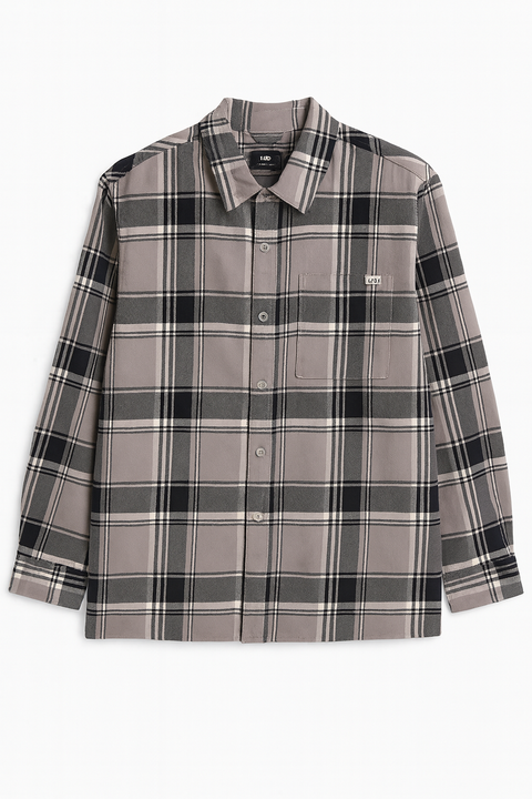 Lee Men's Grey & Black Checkered Worker Shirt |Lee In Lebanon