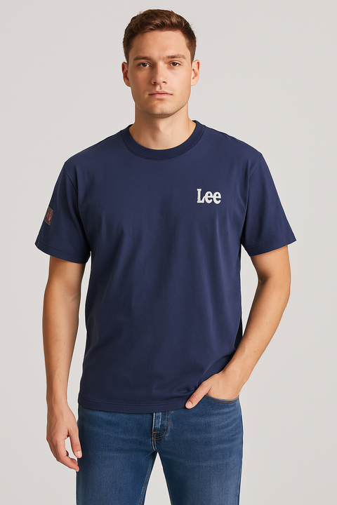 Lee Men's Blue Loose Fit T-Shirt | Lee In Lebanon
