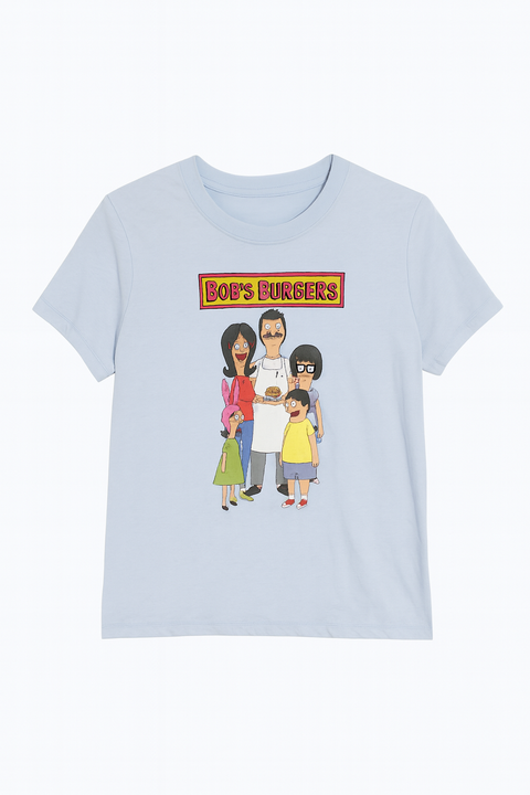 Forever 21 Women's Light Blue Bob's Burgers Family T-shirt | Forever 21 In Lebanon