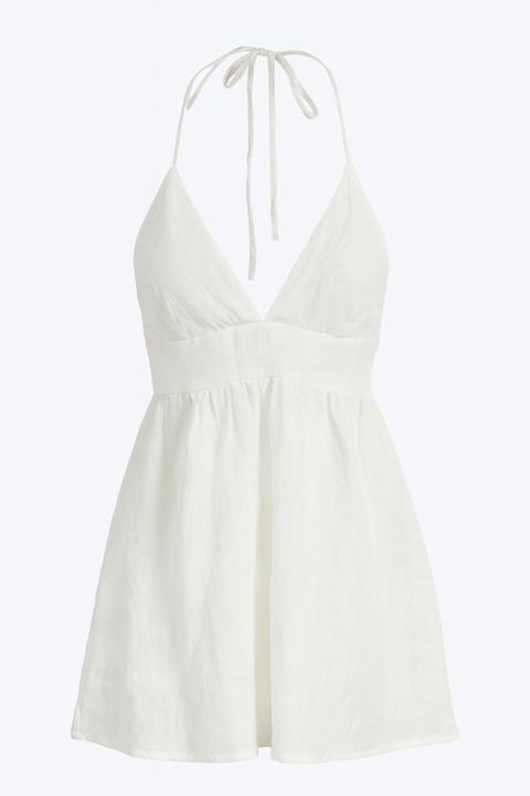 Forever 21 Women's White Open-Back Sleeveless Dress | Forever 21 In Lebanon