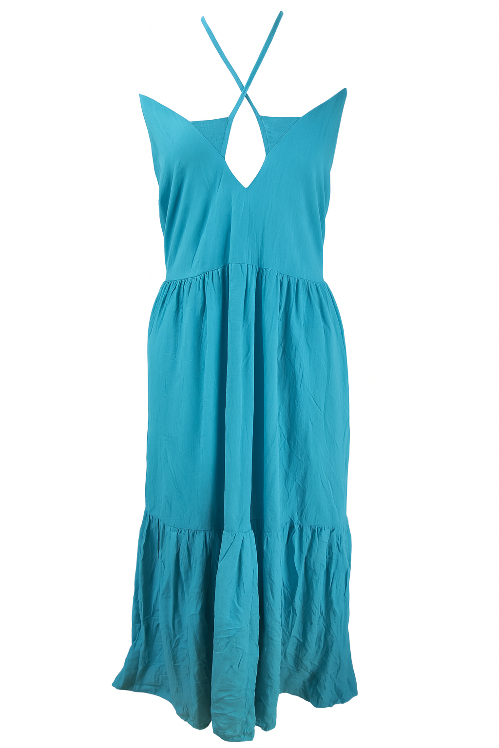 Forever 21 Women's Aqua Sleeveless Long Dress |Forever 21 In Lebanon