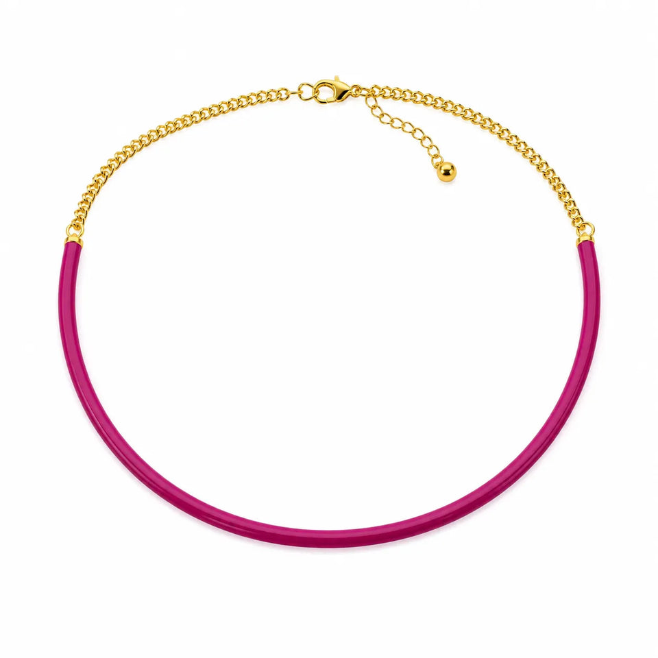 On 34th Women's Gold-Purple Collar Necklace | On 34th in Lebanon