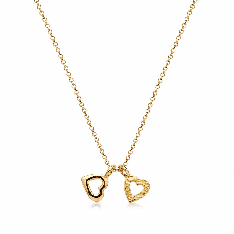 SD Women's Gold Plated Heart Necklace |SD in Lebanon
