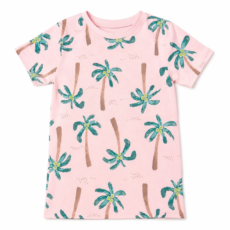 Carter's Baby Girl's Pink Printed Crew Neck T-Shirt|Carter's In Lebanon