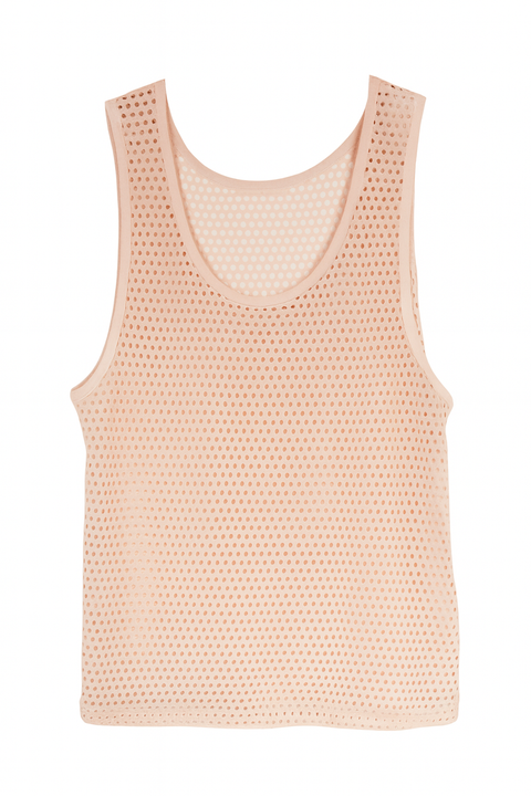 Forever 21 Women's Pink Mesh knit Sleeveless Tank Top | Forever 21 In Lebanon