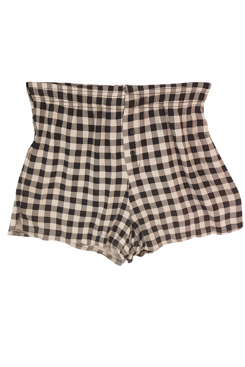 Forever 21 Women's Black & White Checkered Short |Forever 21 In Lebanon