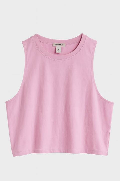 Forever 21 Women's Pink Sleeveless Tank Top | Forever 21 In Lebanon