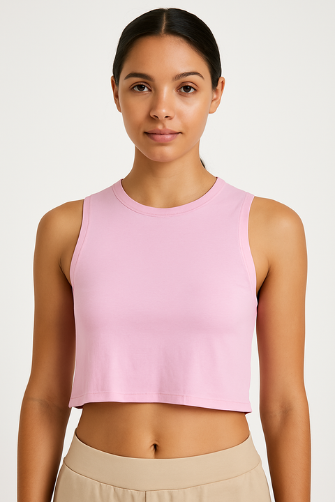 Forever 21 Women's Pink Sleeveless Tank Top | Forever 21 In Lebanon