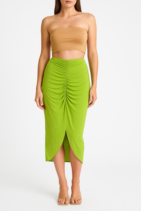 Forever 21 Women's Green Apple Long Skirt | Forever 21 In Lebanon