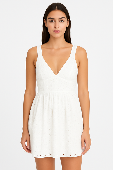Forever 21 Women's White Sleeveless Mini Dress |Forever 21 In Lebanon