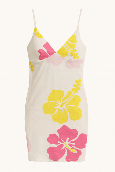 Forever 21 Women's White-Multi Floral Printed Dress |Forever 21 In Lebanon