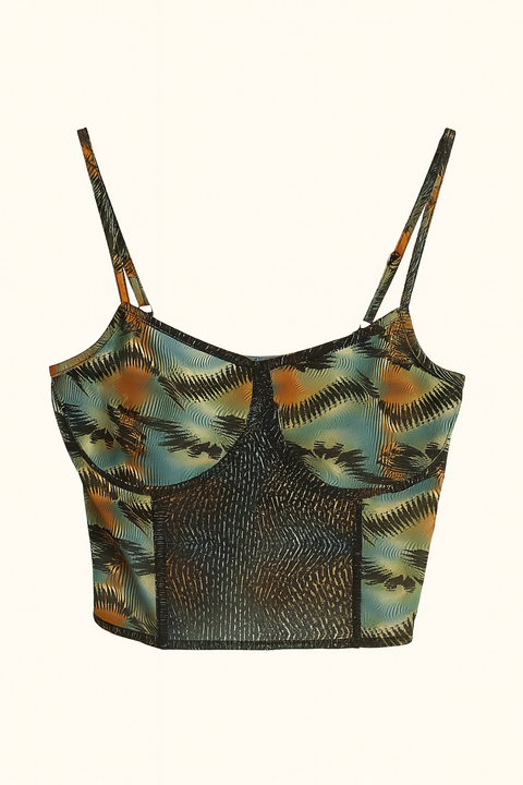 Forever 21 Women's Multicolor Sleeveless Crop Top |Forever 21 In Lebanon
