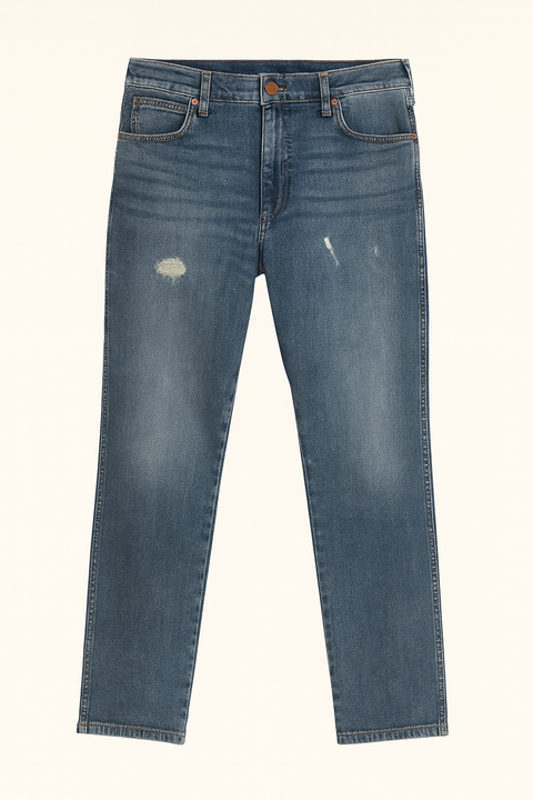 Wrangler Men's Bright Blue Larston Slim Tapered Jeans | Wrangler In Lebanon