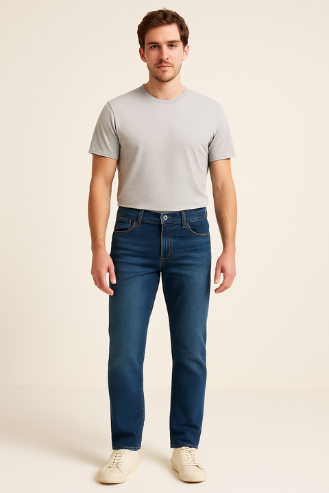 Lee Men's Dark Blue 726 Austin Regular Straight Fit Jeans |Lee In Lebanon