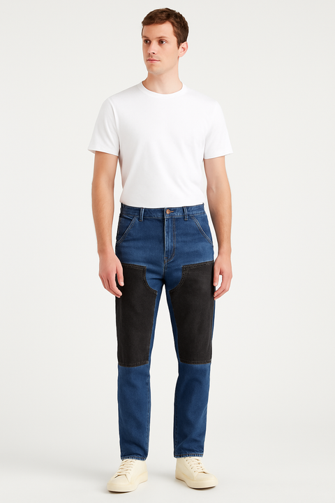 Lee Men's Navy & Black Pannelled Carpenter Relaxes Jeans | Lee In Lebanon