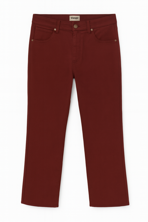 Wrangler Men's Burgundy Greensboro Regular Straight Pants | Wrangler In Lebanon
