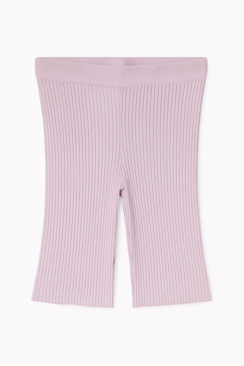 Forever 21 Women's Light Purple Ribbed Biker Short | Forever 21 In Lebanon