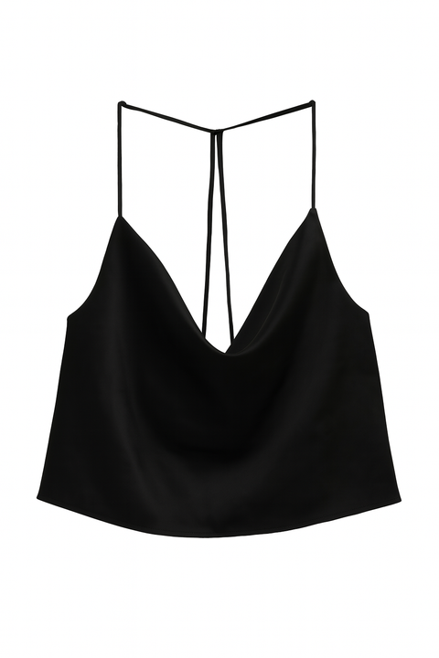 Forever 21 Women's Black Open-Back Sleeveless Crop Top  |Forever 21 In Lebanon