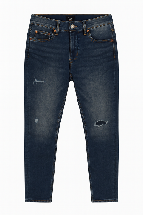 Lee Men's Dark Blue Ripped 709 Luke Slim Tapered Jeans | Lee In Lebanon