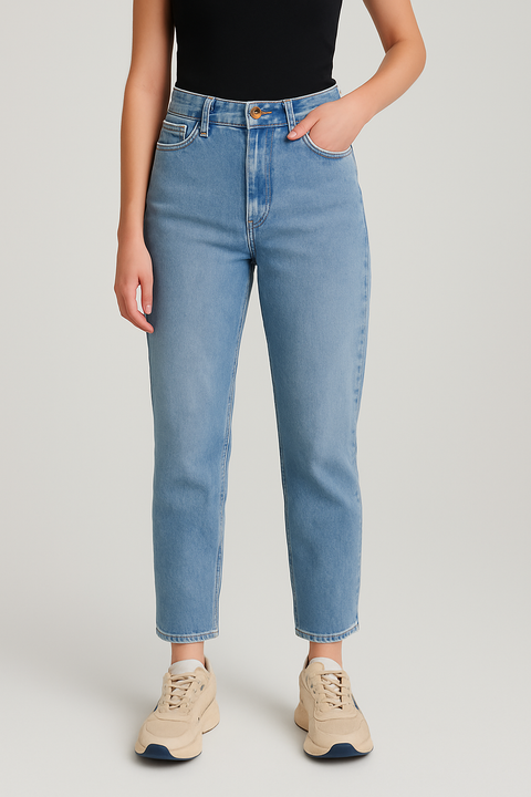 Lee Women's Light Blue Regular Straight Fit Jeans | Lee In Lebanon