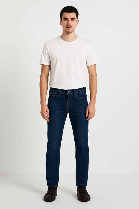 Lee Men's Dark Blue 709 Luke Slim Tapered Jeans |Lee In Lebanon