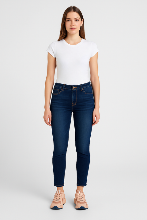 Lee Women's Navy High Rise 433 Slim Narrow Jeans | Lee In Lebanon