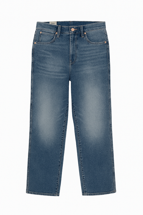 Wrangler Women's Blue Mom Straight Jeans | Wrangler In Lebanon