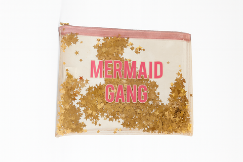 Mermaid Gang Women's Clear Makeup Bag |Mermaid Gang In Lebanon