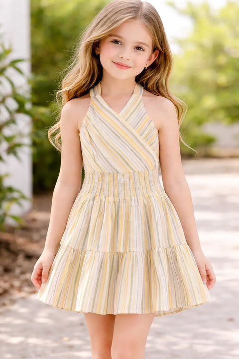 Speechless Girl's Multicolor Stripped Dress | Speechless In Lebanon