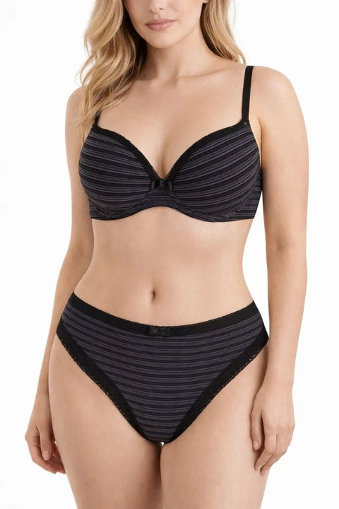 Demar Women's Vigore Striped 2 Piece Lingerie Set | Demar In Lebanon