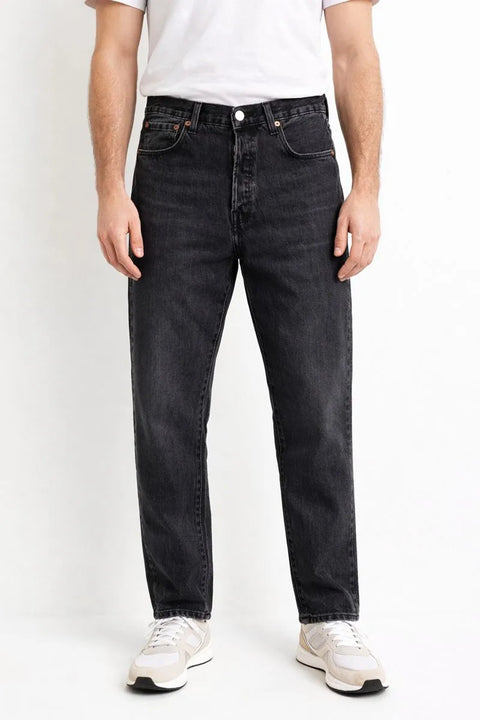Levi's Men's Washed Black 501 Straight Fit Stretch Jeans |Levi's In Lebanon