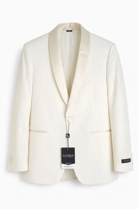 Lauren Ralph Lauren Men's Off White Classic-Fit Wool Dinner Blazer |Lauren Ralph Lauren In Lebanon