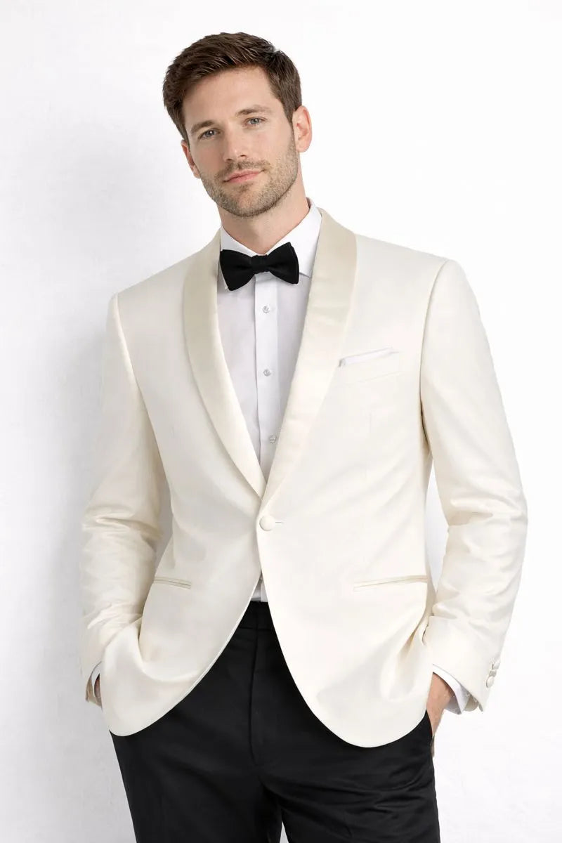 Lauren Ralph Lauren Men's Off White Classic-Fit Wool Dinner Blazer |Lauren Ralph Lauren In Lebanon