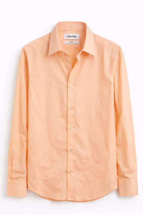 Calvin Klein Men's Coral Steel Plus Stretch Slim Fit Stretch Wrinkle Free Shirt |Calvin Klein In Lebanon