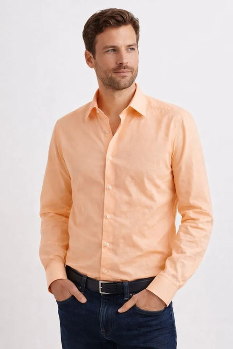 Calvin Klein Men's Coral Steel Plus Stretch Slim Fit Stretch Wrinkle Free Shirt |Calvin Klein In Lebanon