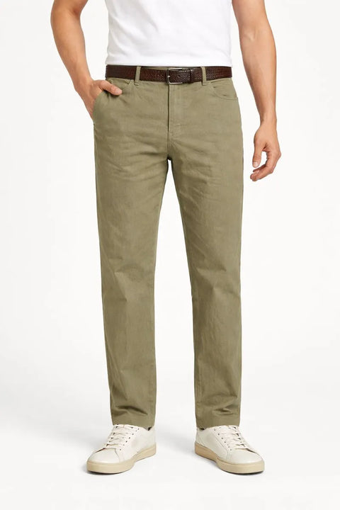 Tommy Hilfiger Men's Khaki Green The Flex Stretch Wrinkle Resistant Pant |Tommy Hilfiger In Lebanon
