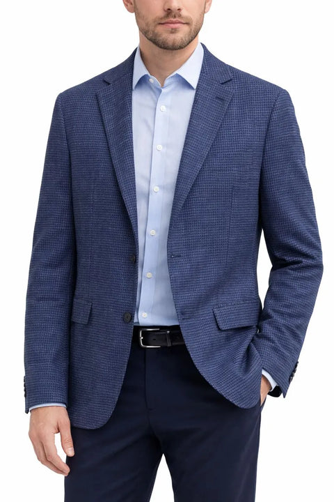 Tommy Hilfiger Men's Dark Blue Modern-Fit Plaid Sport Blazer | Tommy Hilfiger In Lebanon