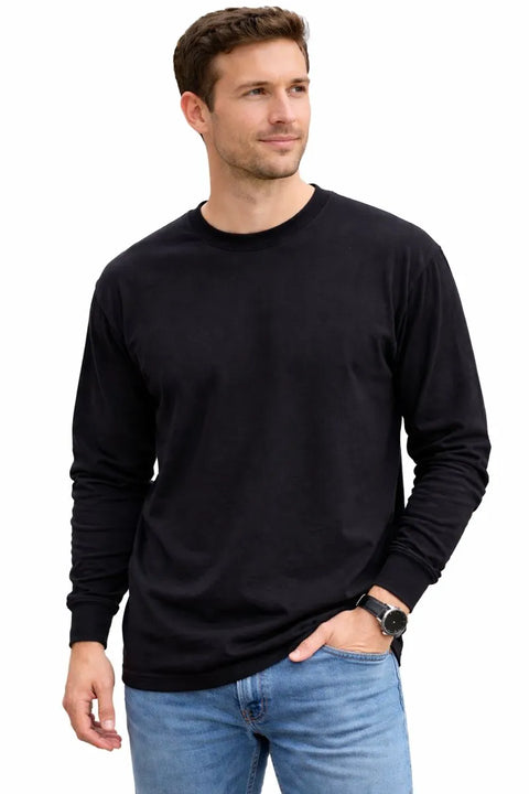 Action Thread Men's Black Crew Knit Blouse | Action Thread In Lebanon