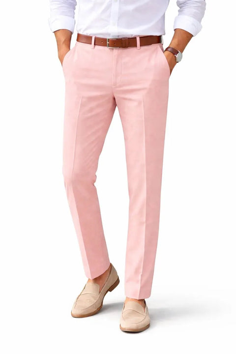 Bar III Men's Pink Slim-Fit Linen Suit Pants |Bar III In Lebanon