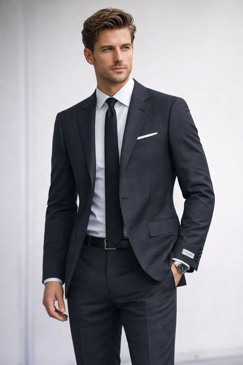 Calvin Klein Men's Navy Slim Fit Windowpane Check Blazer | Calvin Klein In Lebanon
