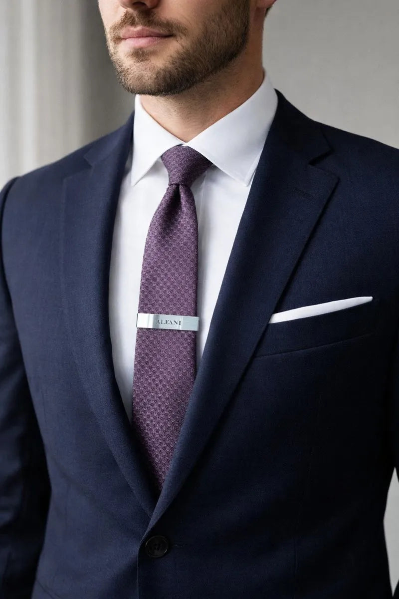 Alfani Men's Purple Moores Geo-Pattern Necktie|Alfani In Lebanon