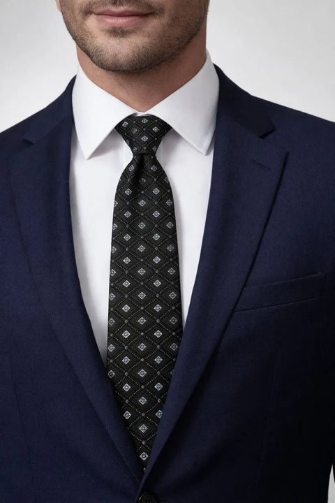 Perry Ellis Portfolio Men's Black Laytone Neck Tie | Perry Ellis Portfolio In Lebanon